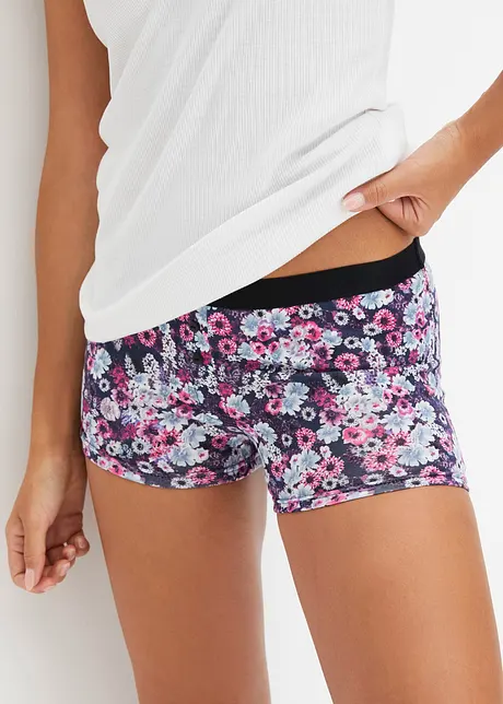 Lot de 4 boxers coton femme, bonprix