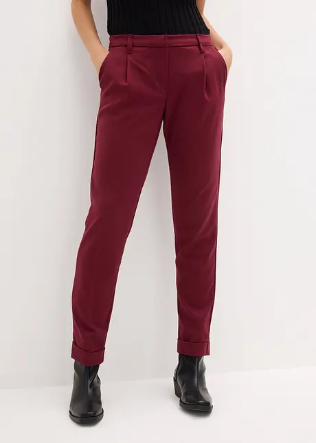 Pantalon étroit à revers, bonprix