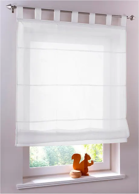 Store plissé en voile transparent, bonprix