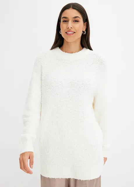 Pull oversize en maille bouclette, bonprix