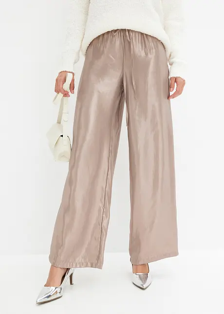 Pantalon en satin brillant, bonprix