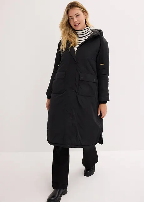 Parka ample forme trapèze avec lien sous coulisse, bonprix