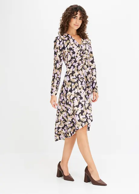 Robe midi à fronces, bonprix