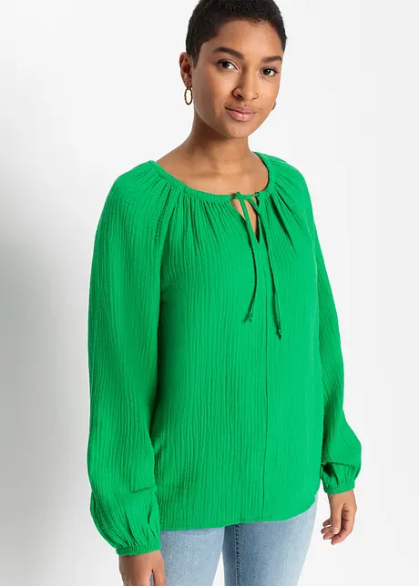 Blouse en gaze de coton, bonprix