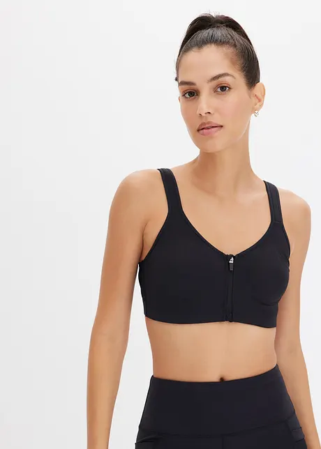 Soutien-gorge de sport fermé devant, maintien léger, bonprix