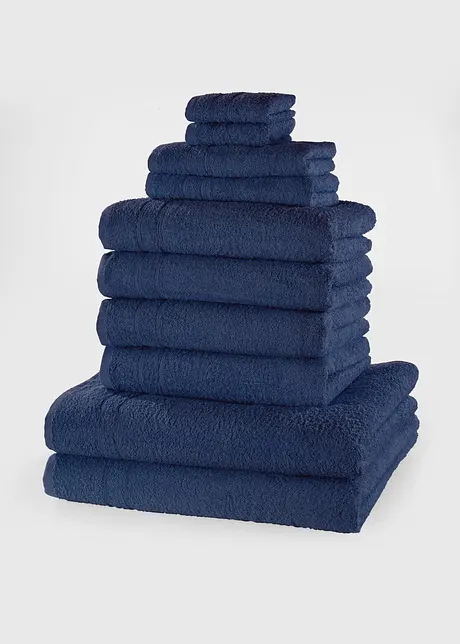 Serviettes de toilette (ens. 10 pces), bonprix