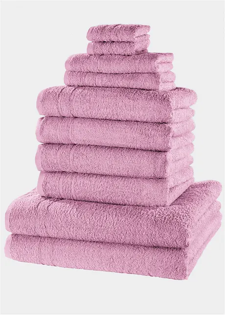 Serviettes de toilette (ens. 10 pces), bonprix