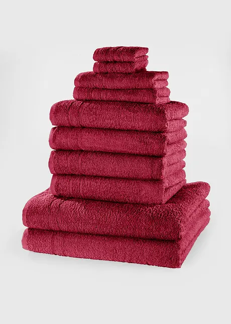Serviettes de toilette (ens. 10 pces), bonprix