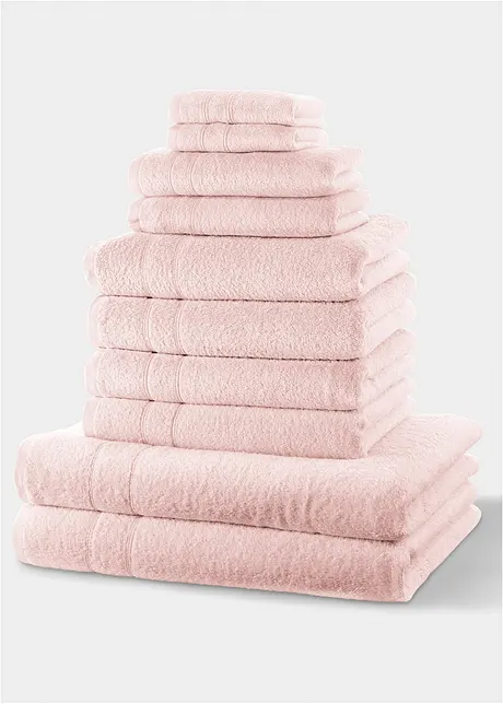 Serviettes de toilette (ens. 10 pces), bonprix
