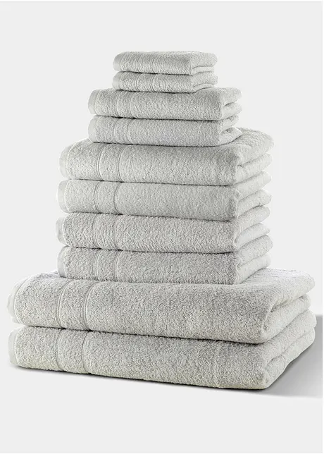 Serviettes de toilette (ens. 10 pces), bonprix