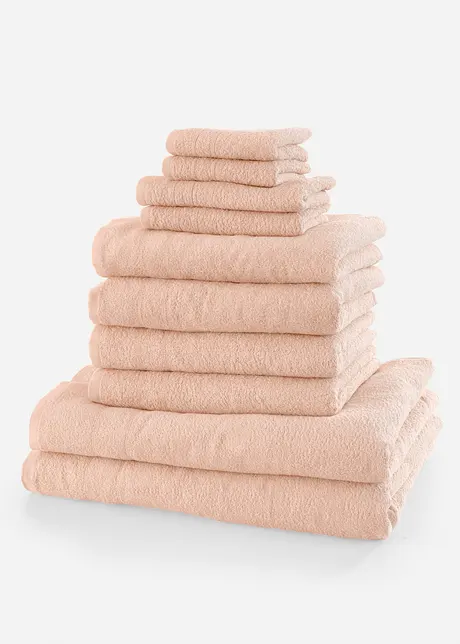 Serviettes de toilette (ens. 10 pces), bonprix