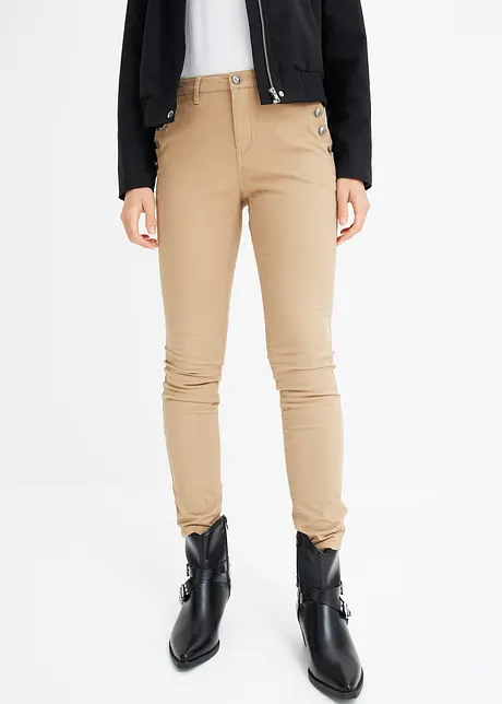 Pantalon en twill stretch, bonprix