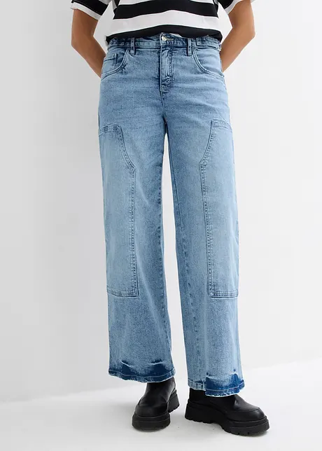 Jean large taille mi-haute, bonprix
