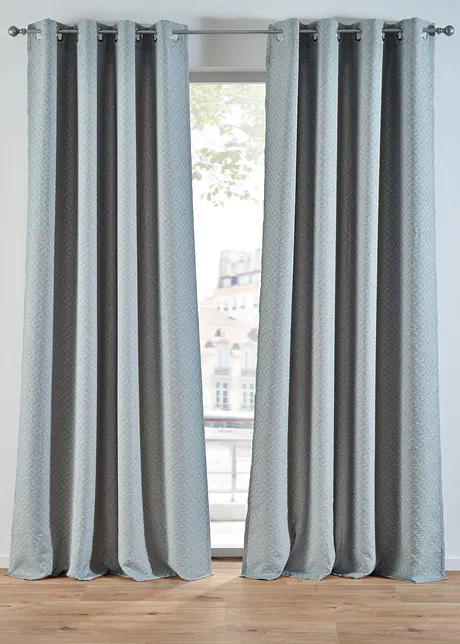 Rideau jacquard à imprimé graphique (1 pce), bonprix