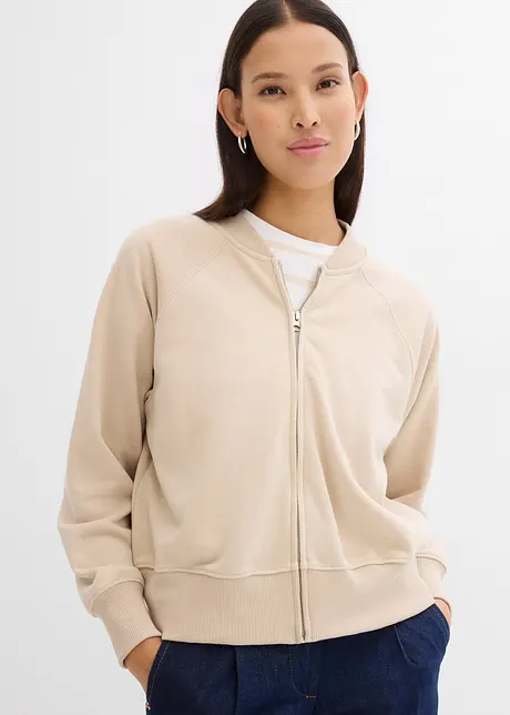 Sweat zippé, style blouson, bonprix