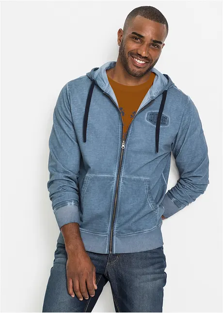 Sweat zippé à capuche, bonprix