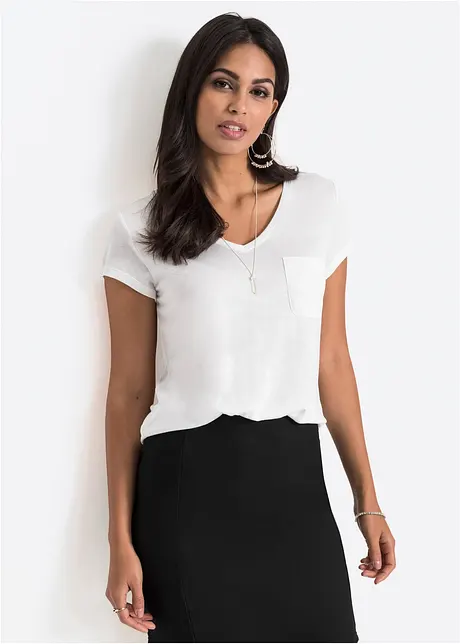 T-shirt en viscose douce, bonprix
