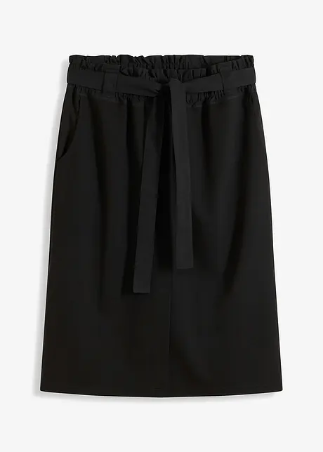 Jupe en jersey avec détails tissés, bonprix