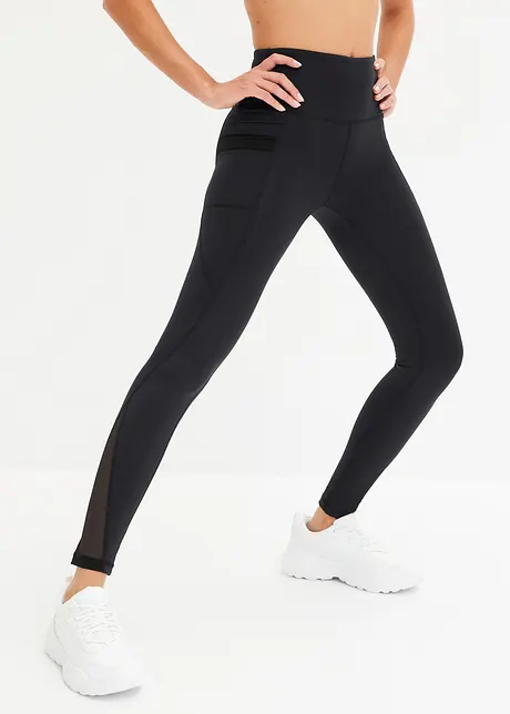 Legging de sport confortable avec mesh et poche pour portable, bonprix
