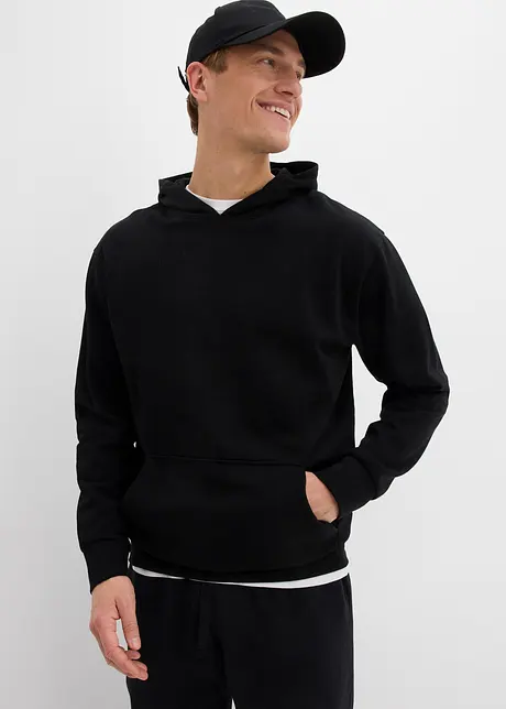 Sweat à capuche 100% coton, loose, bonprix