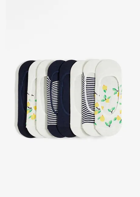 Lot de 8 paires de protège-pieds à bandes de silicone avec coton, bonprix