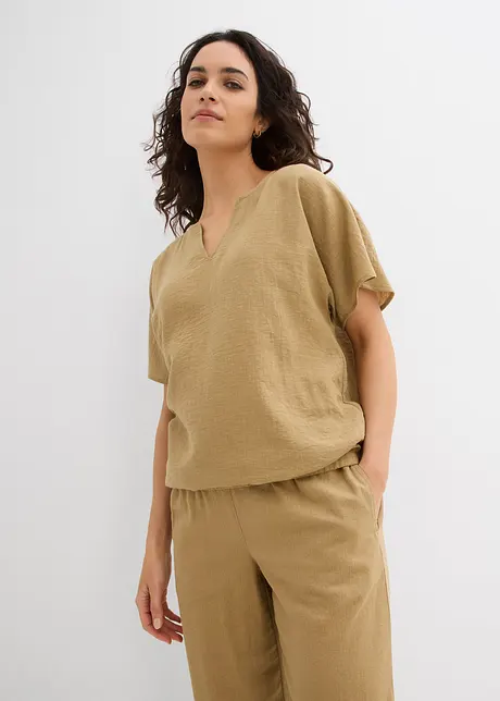 Blouse oversize à base élastiquée, bonprix