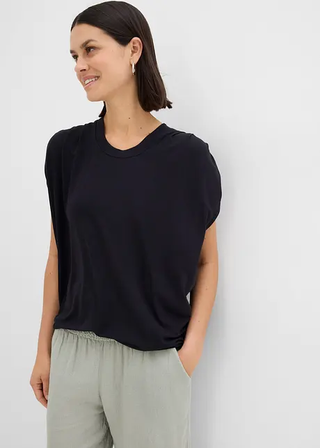 T-shirt fluide en viscose mélangée, bonprix