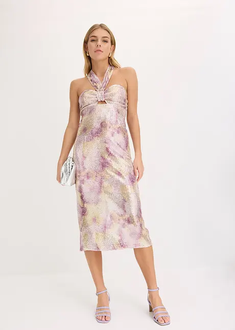 Robe dos nu à sequins, bonprix