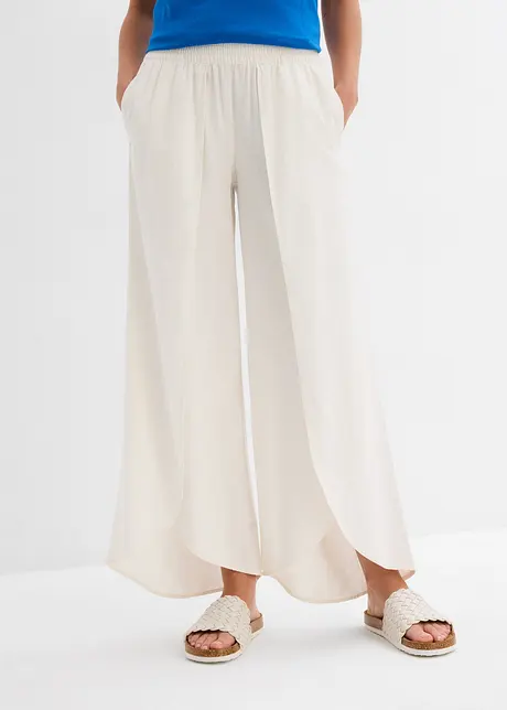 Pantalon raccourci et fendu en bas, bonprix