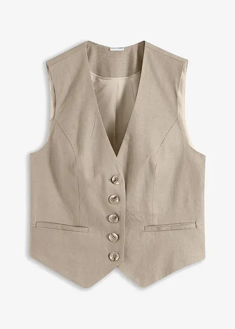 Gilet sans manches en viscose mélangée fluide, bonprix