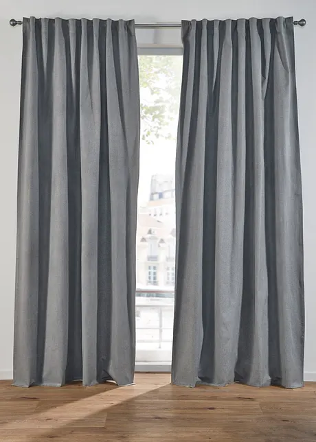 Rideau occultant texturé avec polyester recyclé (1 pce), bonprix