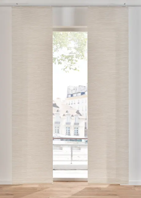Voilage coulissant aspect bambou (1 pce), bonprix