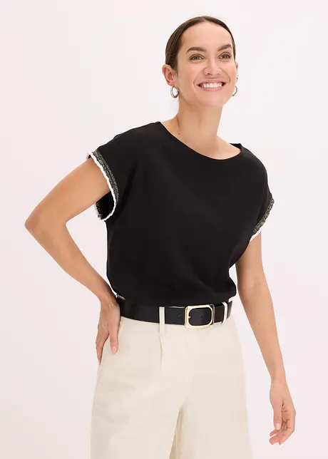 T-shirt à bordure contrastante, bonprix