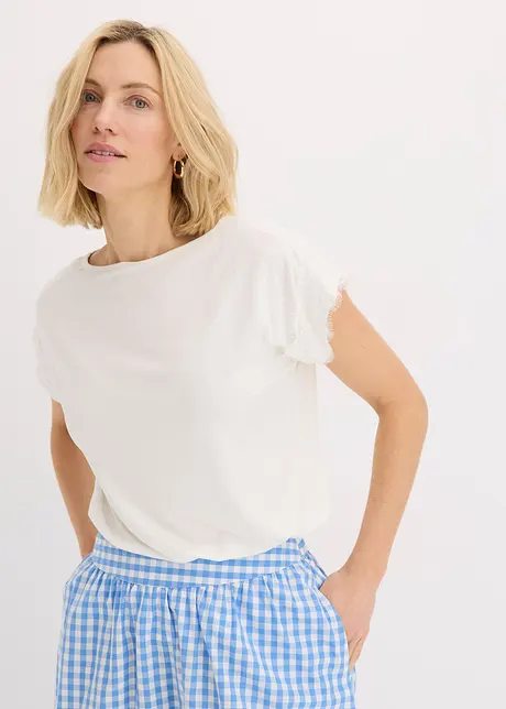 T-shirt à dentelle au crochet, bonprix