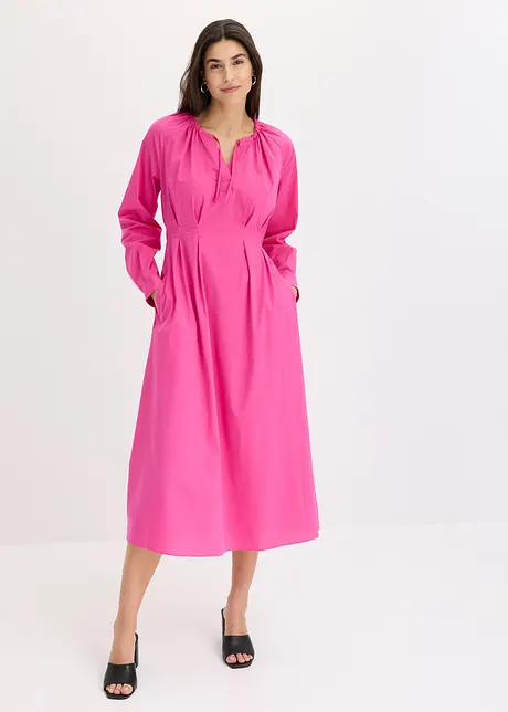 Robe longue en popeline, bonprix