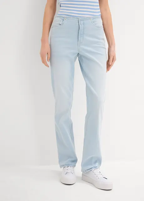 Jean droit taille mi-haute, bonprix