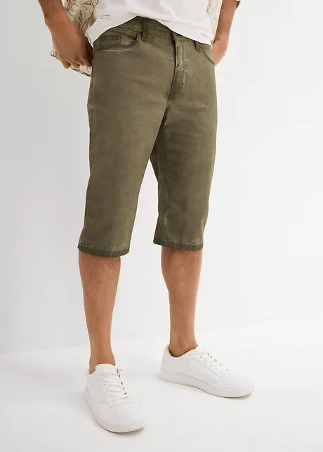 Bermuda long aspect délavé, Regular, bonprix