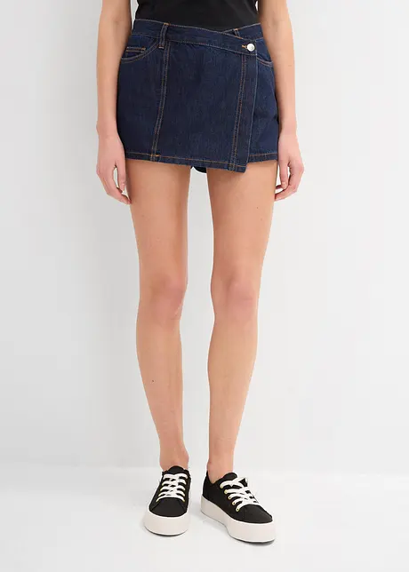 Jupe-short en jean, taille mi-haute, bonprix