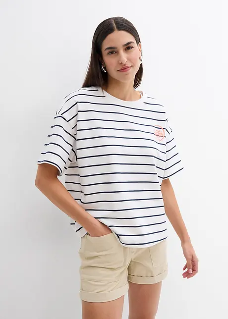 Sweat doux en coton mélangé, bonprix