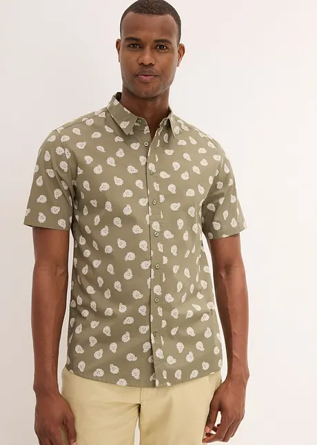 Chemise manches courtes, 100% coton, bonprix