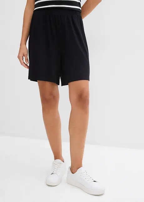 Short à taille élastiquée en viscose extensible, bonprix