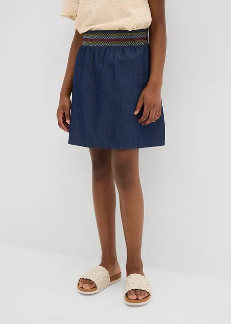 Jupe en jean 100% coton, bonprix