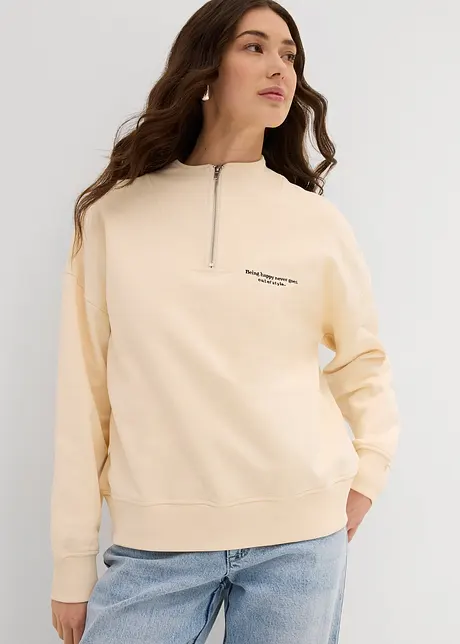 Sweat oversize 100% coton, bonprix