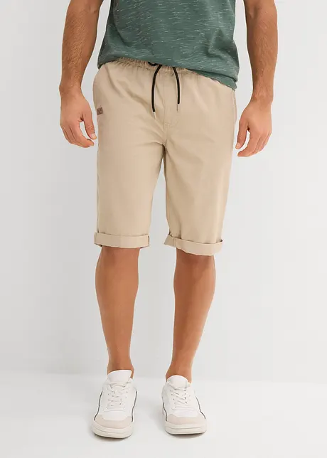 Bermuda 100% coton à taille élastiquée, Regular, bonprix