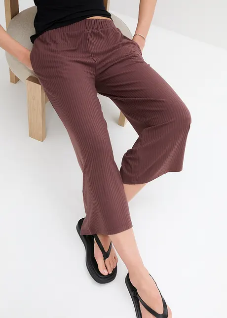 Pantalon en jersey avec taille élastique, bonprix