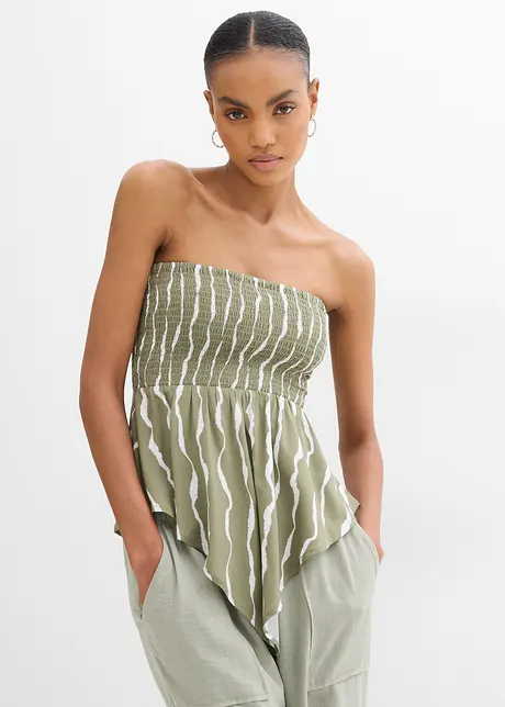 Top bustier en viscose fluide, bonprix