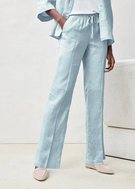 Pantalon 100% lin, bonprix