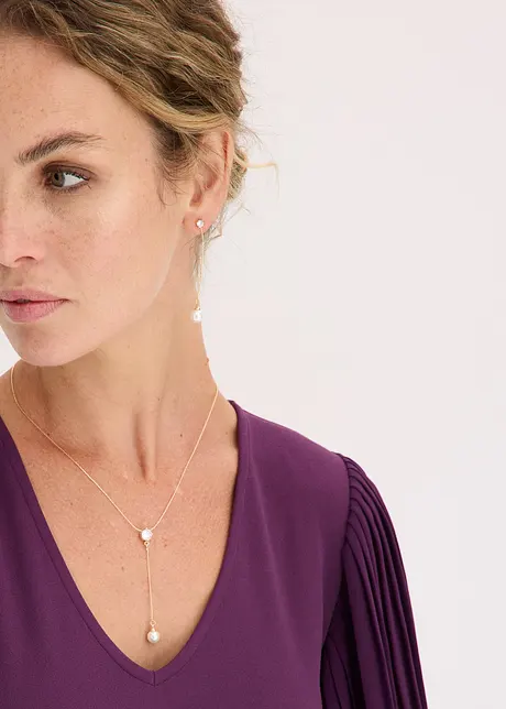 Collier + boucles d’oreille (ens. 2 pces), bonprix