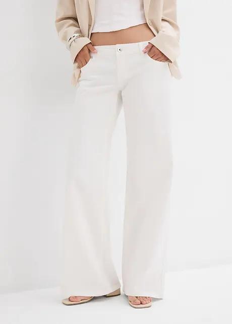 Jean large, taille basse, bonprix