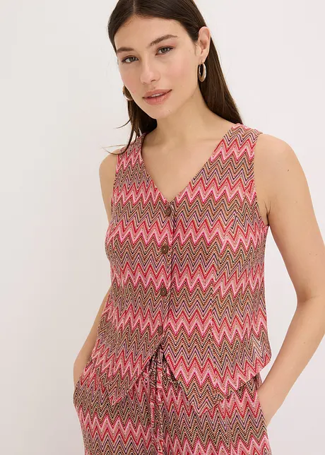 Gilet sans manches aspect crochet, bonprix